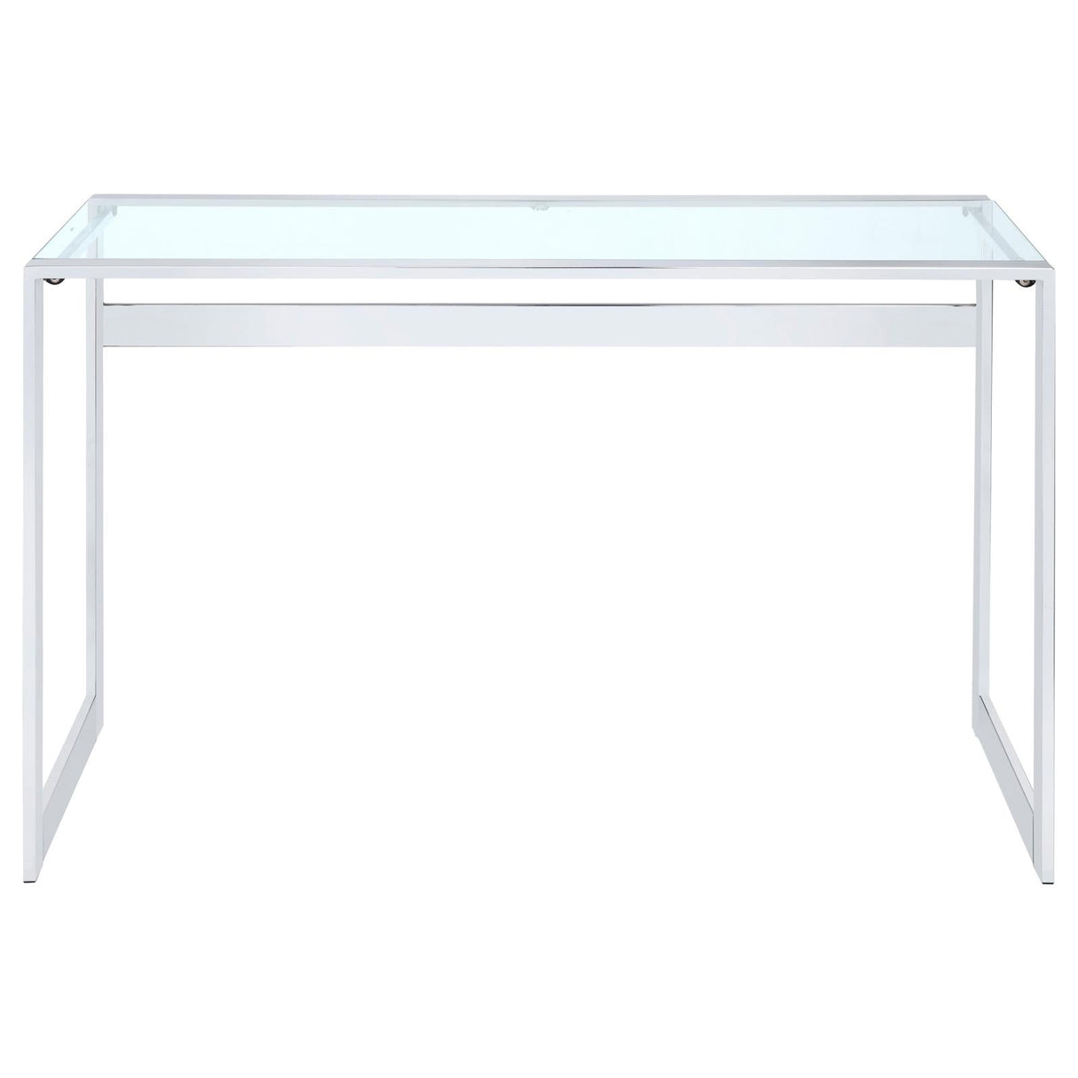 Hartford Chrome Glass Top Writing Desk from Coaster - Luna Furniture