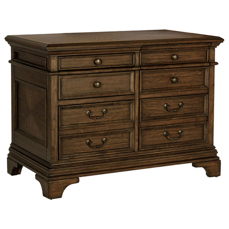 Hartshill 5-drawer File Cabinet Burnished Oak - 881284 - Luna Furniture