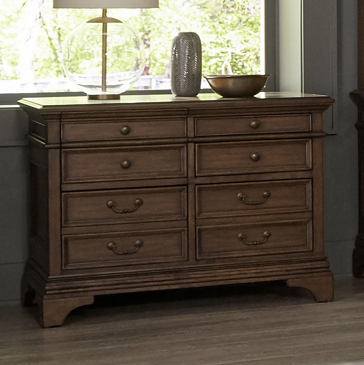 Hartshill Burnished Oak 5-Drawer File Cabinet from Coaster - Luna Furniture
