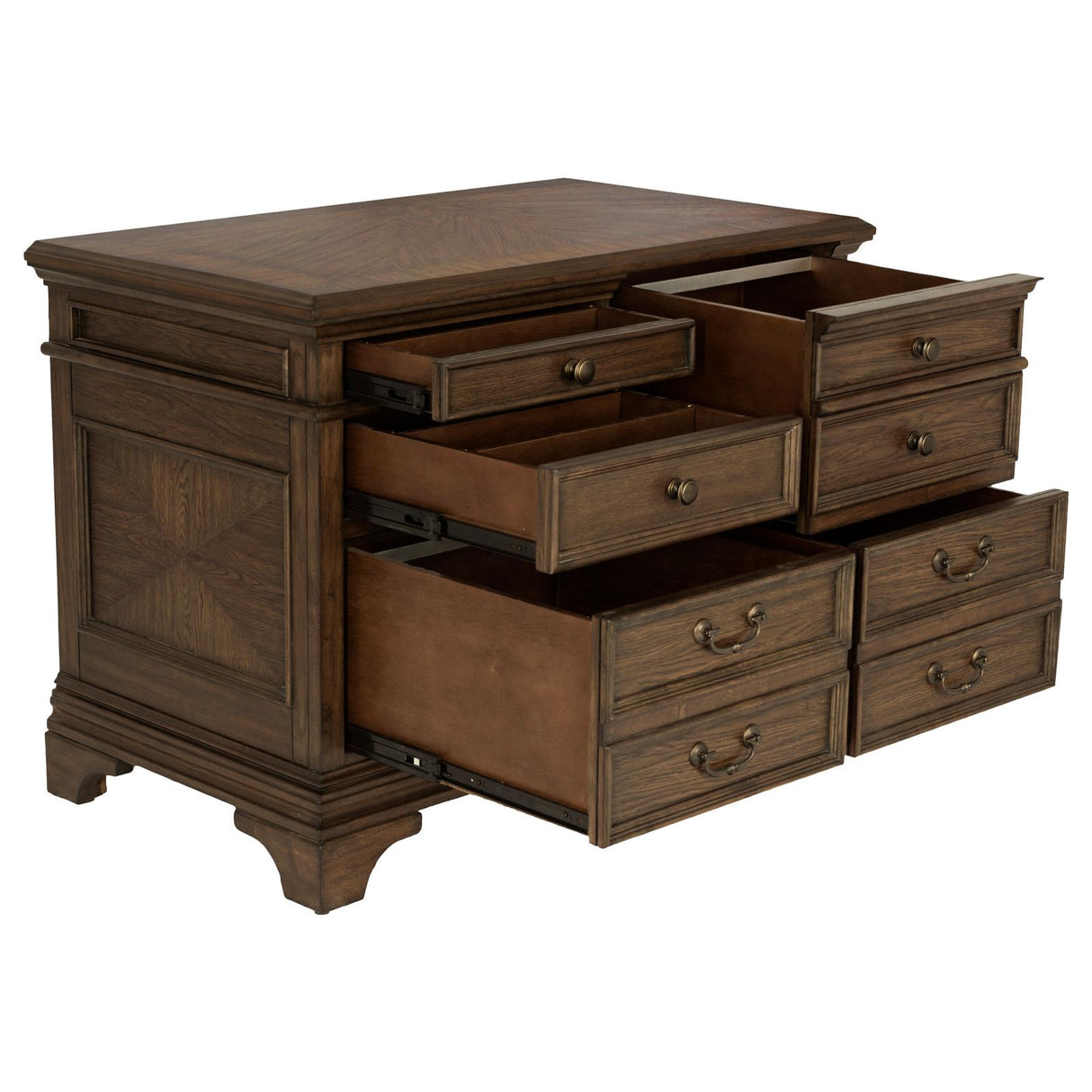 Hartshill Burnished Oak 5-Drawer File Cabinet from Coaster - Luna Furniture