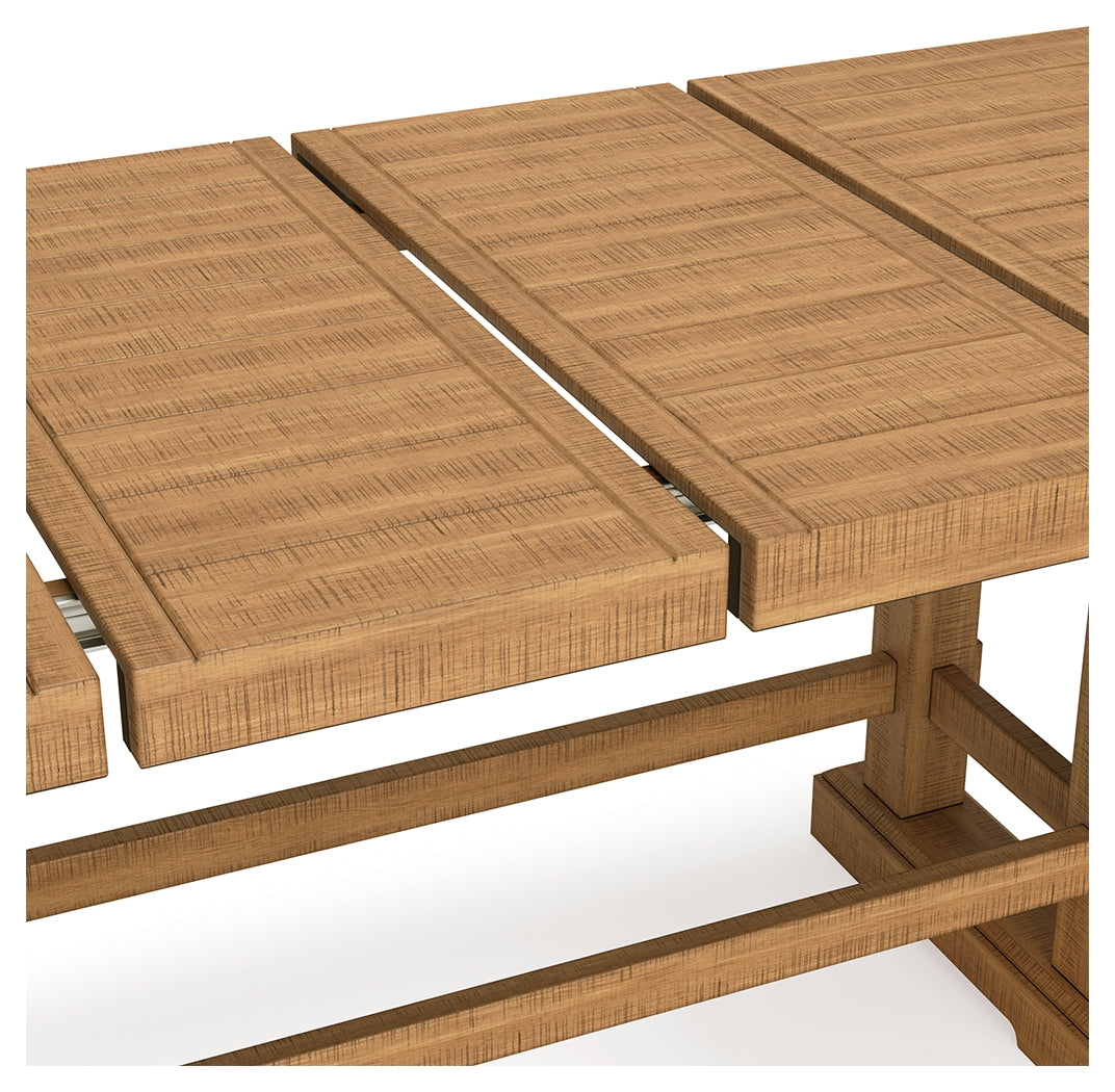 Havonplane Brown Counter Height Dining Extension Table from Ashley - Luna Furniture