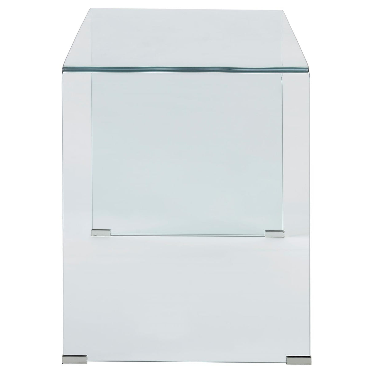 Highsmith Glass Writing Desk Clear - 801581 - Luna Furniture