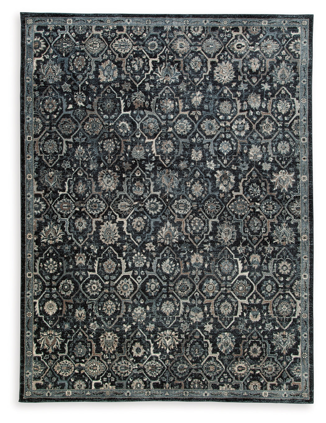Hilcott Blue/Cream/Brown Large Rug from Ashley - Luna Furniture