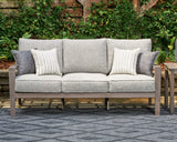 Hillside Barn Gray/Brown Outdoor Sofa with Cushion - P564-838 - Luna Furniture