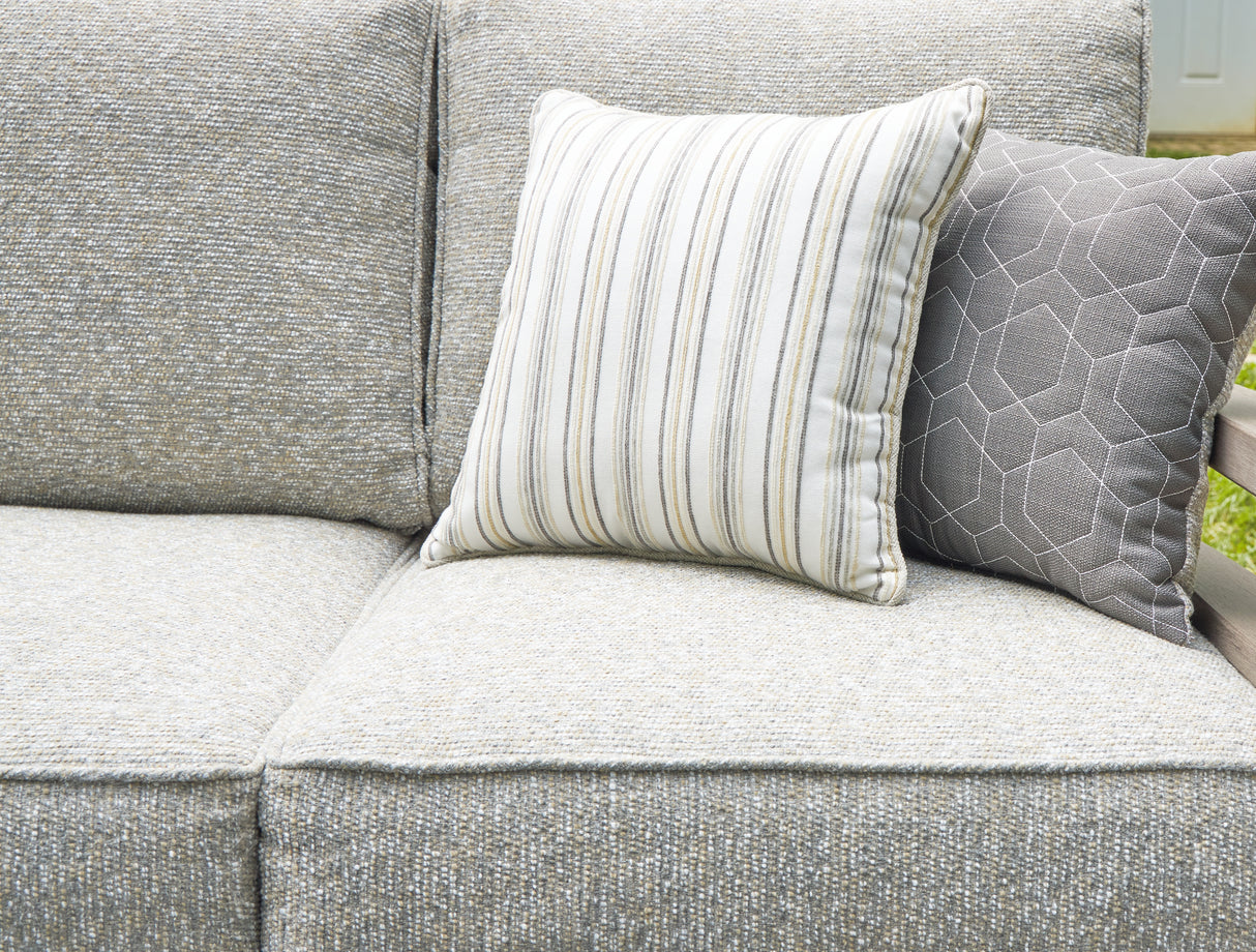 Hillside Barn Gray/Brown Outdoor Sofa with Cushion - P564-838 - Luna Furniture