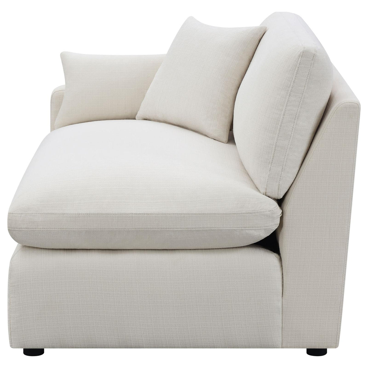 Hobson Sloped Track Arms LAF Chair Off-White from Coaster - Luna Furniture