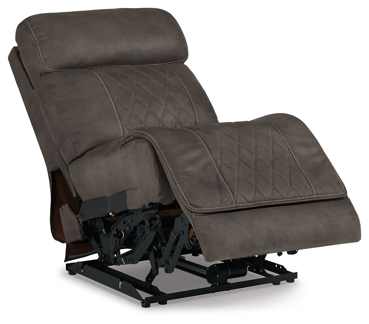 Hoopster Gunmetal Power Armless Recliner from Ashley - Luna Furniture