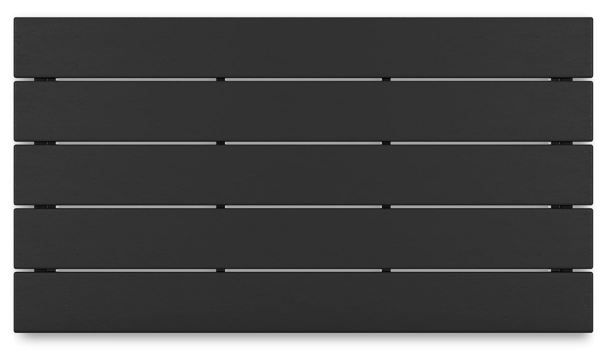 Hyland wave Black Outdoor Coffee Table from Ashley - Luna Furniture