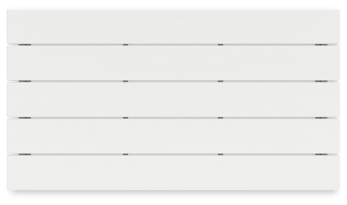 Hyland wave White Outdoor Coffee Table from Ashley - Luna Furniture