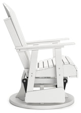 Hyland wave White Outdoor Swivel Glider Chair - P111-820 - Luna Furniture