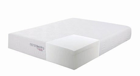 Ian Queen Memory Foam Mattress White - 350065Q - Luna Furniture