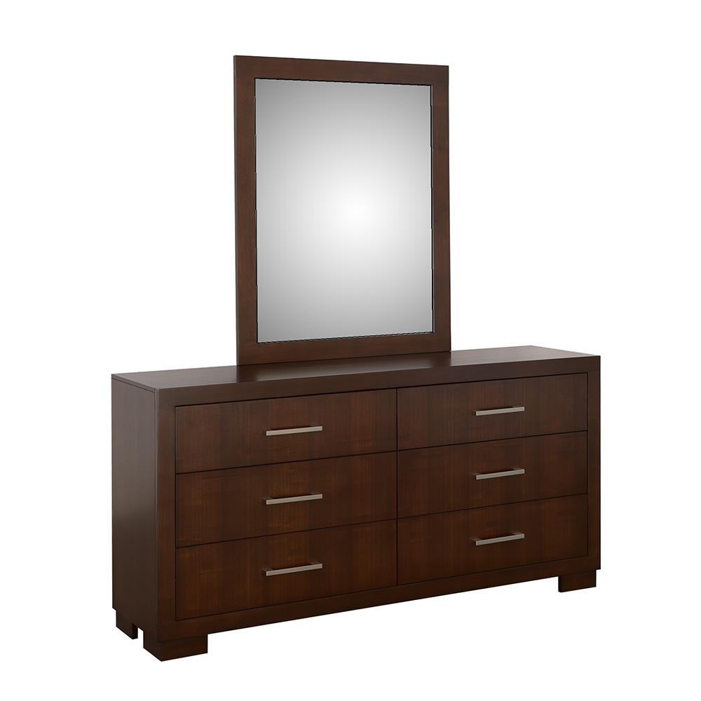 Jessica Cappuccino Rectangular Wall Mirror (Mirror Only) from Coaster - Luna Furniture