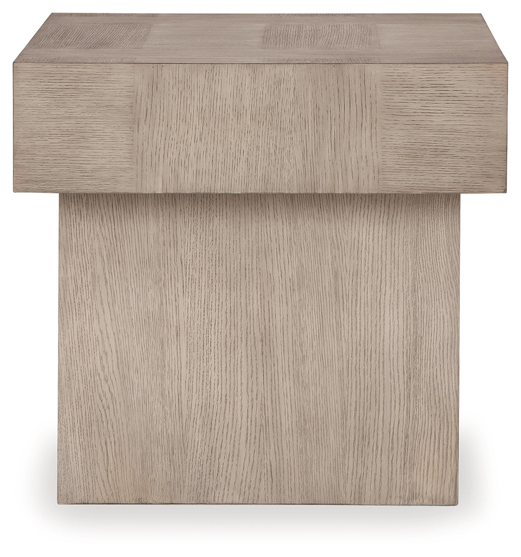 Jorlaina Light Grayish Brown End Table from Ashley - Luna Furniture