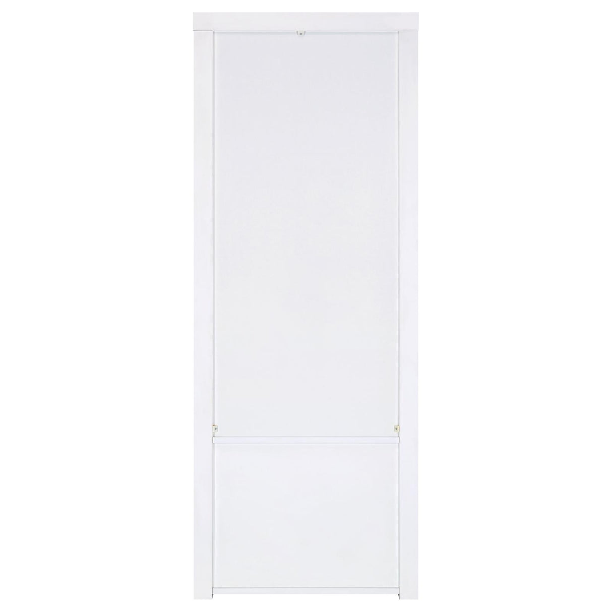 Jude White High Gloss 3-Shelf Media Tower With Storage Cabinet from Coaster - Luna Furniture