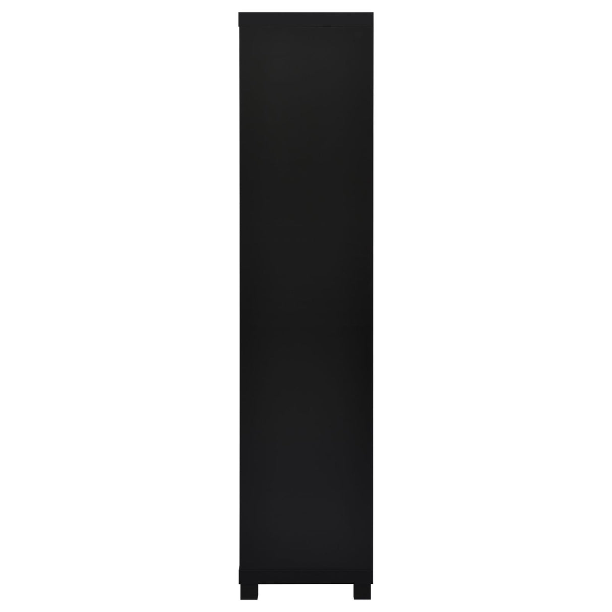 Jupiter Black 3-Shelf Media Tower Bookcase with Storage Cabinet from Coaster - Luna Furniture