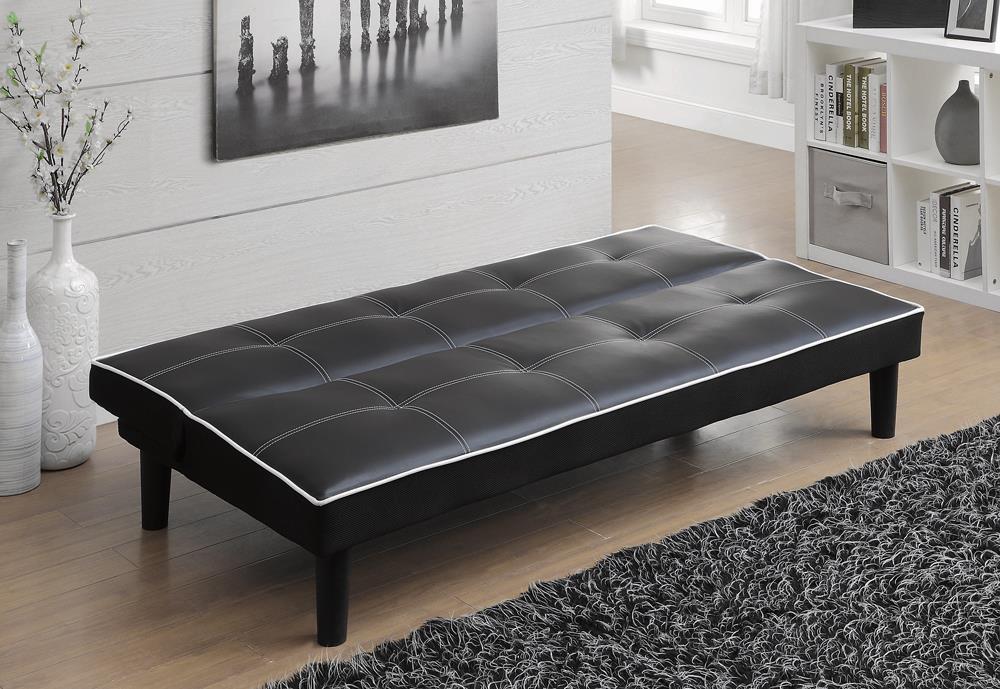 Katrina Black Tufted Upholstered Sofa Bed from Coaster - Luna Furniture