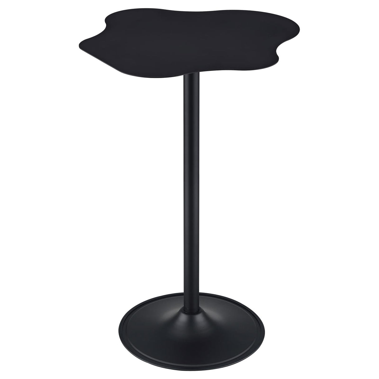 Keanu Black Pedestal Cloud-Shaped Top Bar Table from Coaster - Luna Furniture