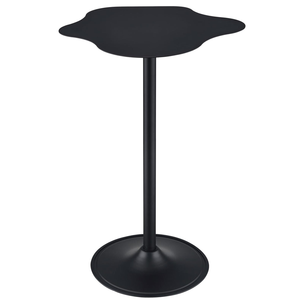 Keanu Black Pedestal Cloud-Shaped Top Bar Table from Coaster - Luna Furniture