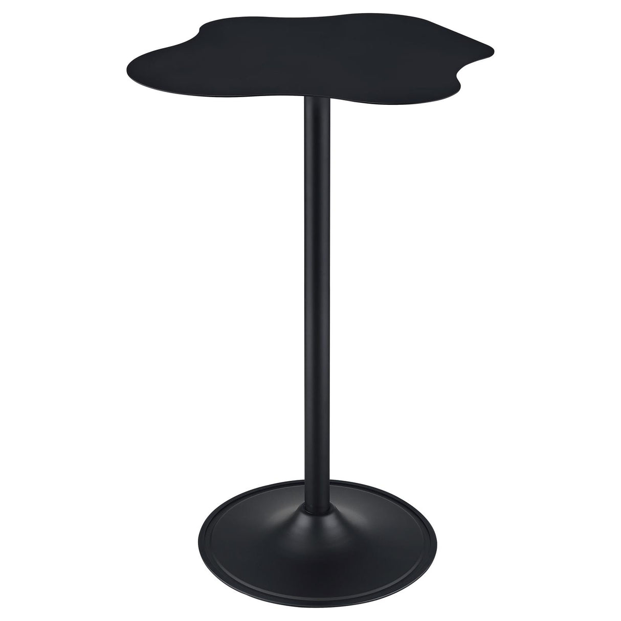 Keanu Black Pedestal Cloud-Shaped Top Bar Table from Coaster - Luna Furniture