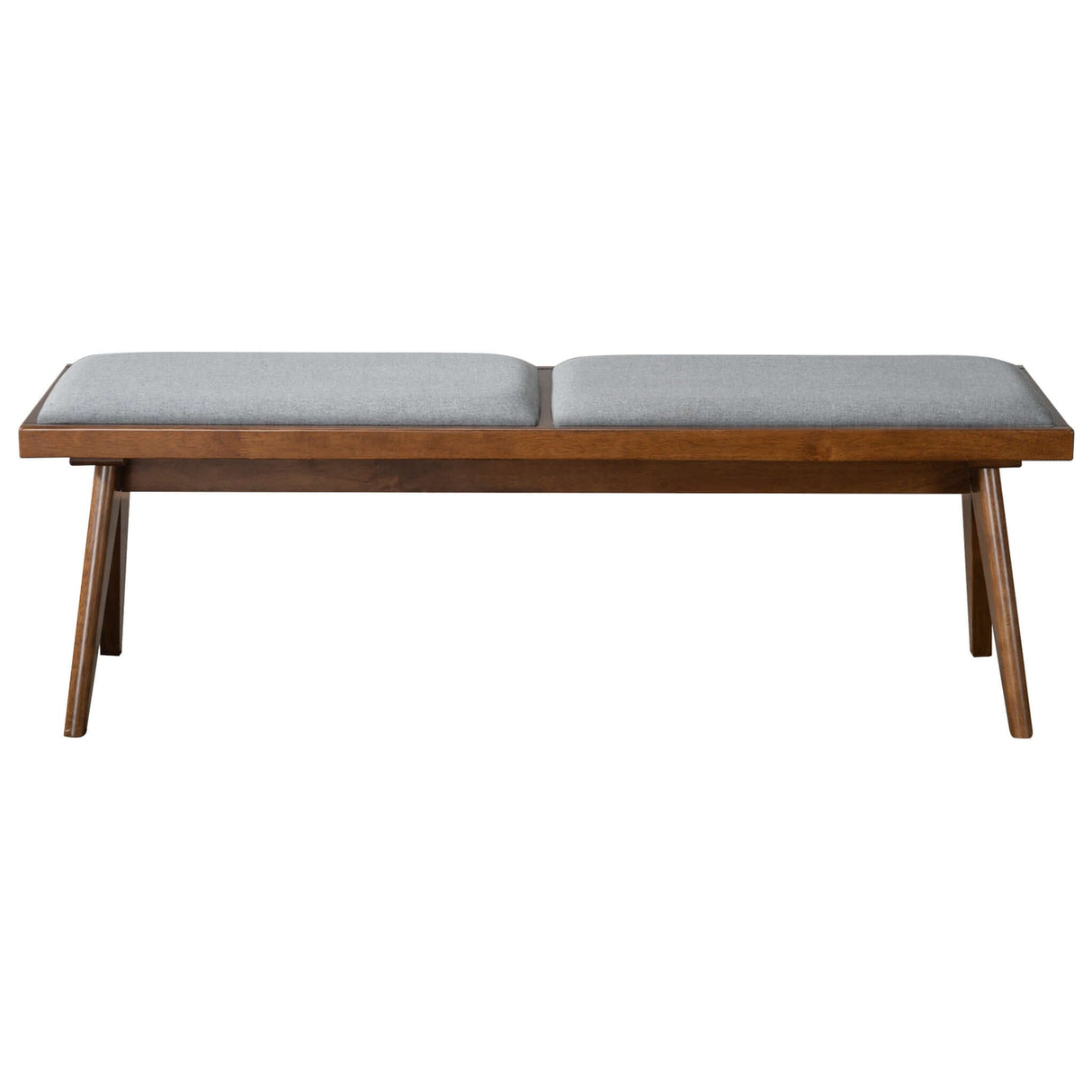 Keira Grey Fabric Bench from Midinmod - Luna Furniture