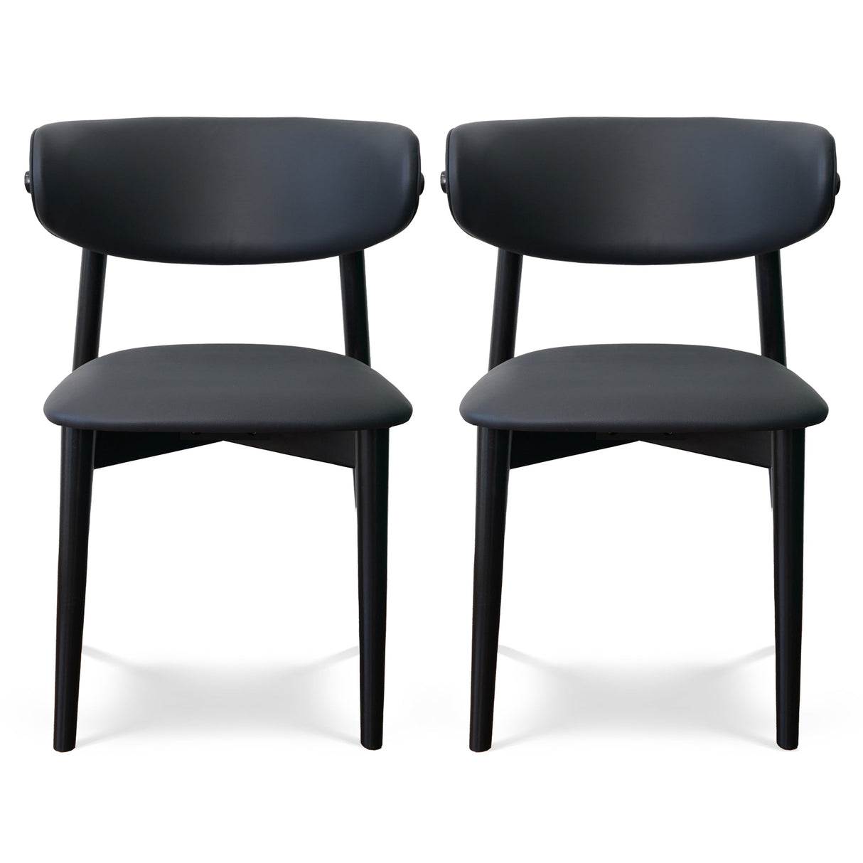 Korbin Dining Chair (Black PU) from Ashcroft Furniture - Luna Furniture