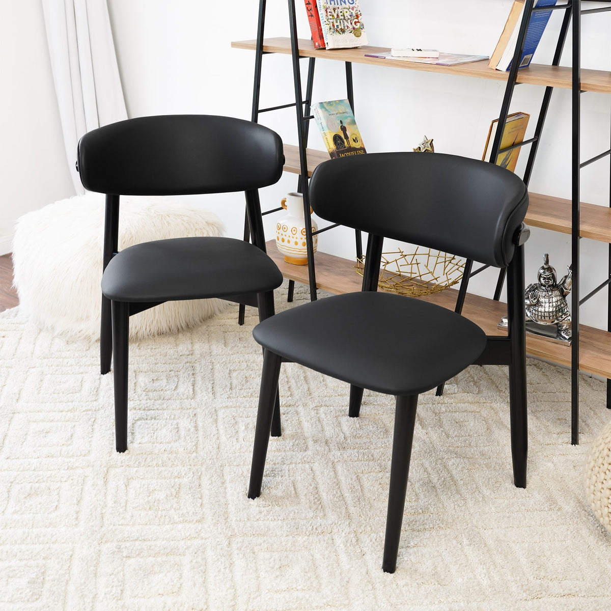 Korbin Dining Chair (Black PU) from Ashcroft Furniture - Luna Furniture