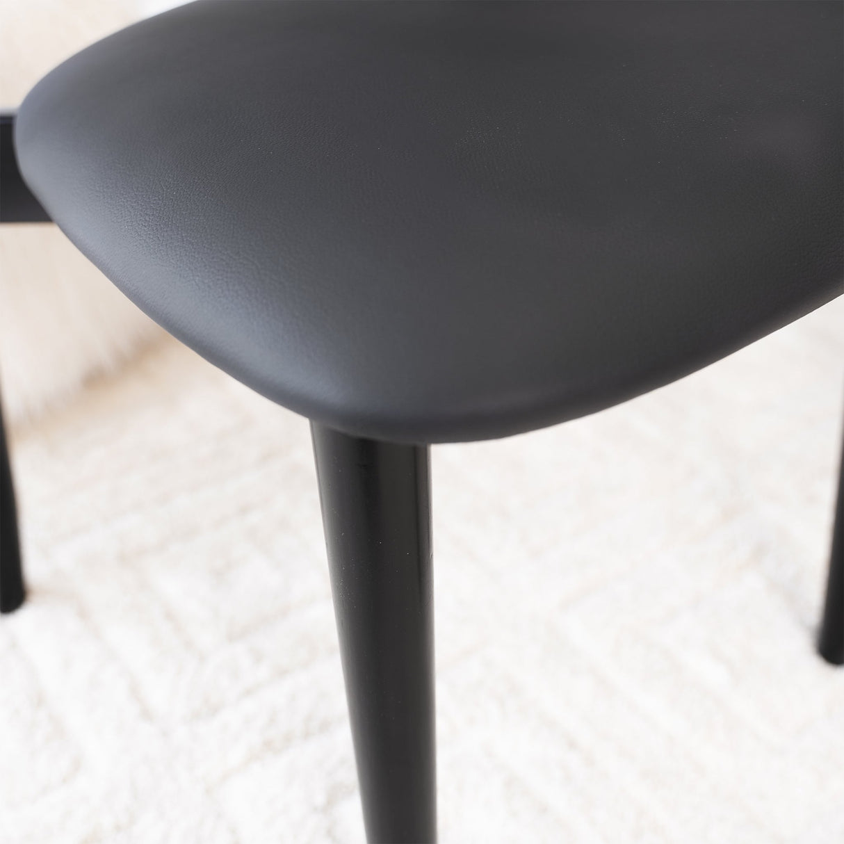 Korbin Dining Chair (Black PU) from Ashcroft Furniture - Luna Furniture