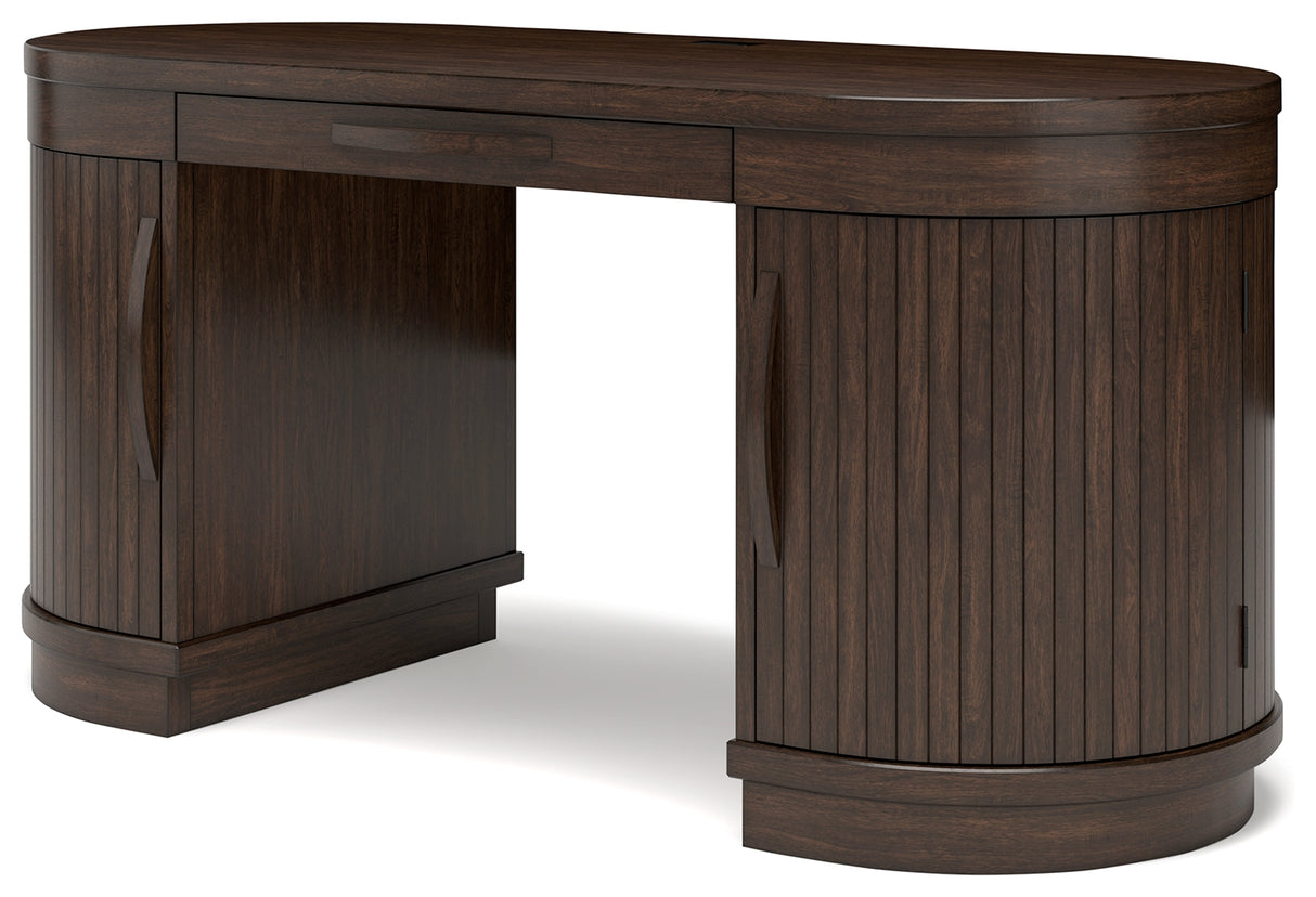 Korestone Warm Brown 63" Home Office Desk from Ashley - Luna Furniture