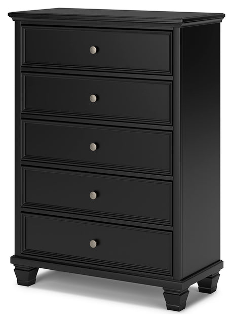 Lanolee Black Chest of Drawers - B687-46 - Luna Furniture