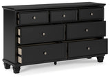 Lanolee Black Dresser - B687-31 - Luna Furniture