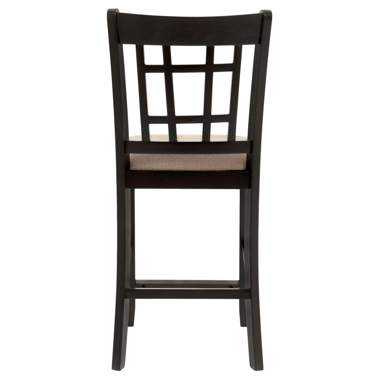 Lavon Tan and Espresso Lattice Back Counter Stools, Set of 2 from Coaster - Luna Furniture