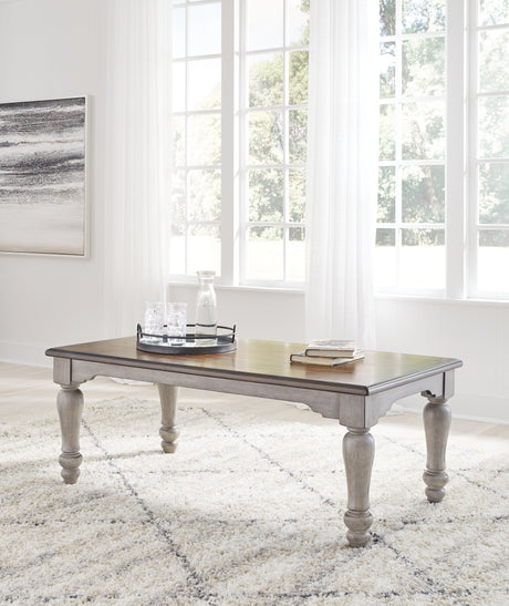 Lodenbay Antique Gray/Brown Coffee Table - T741-1 - Luna Furniture