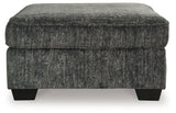 Lonoke Gunmetal Oversized Accent Ottoman - 5050408 - Luna Furniture