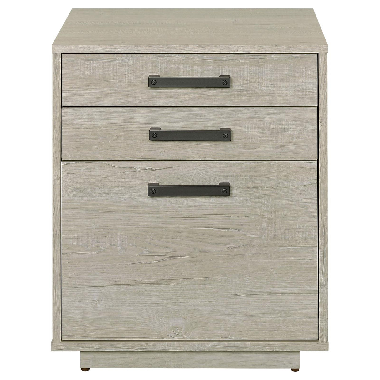 Loomis Whitewashed Gray 3-Drawer Square File Cabinet from Coaster - Luna Furniture
