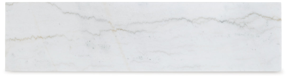 Loyaska Brown/Ivory Sofa Table from Ashley - Luna Furniture