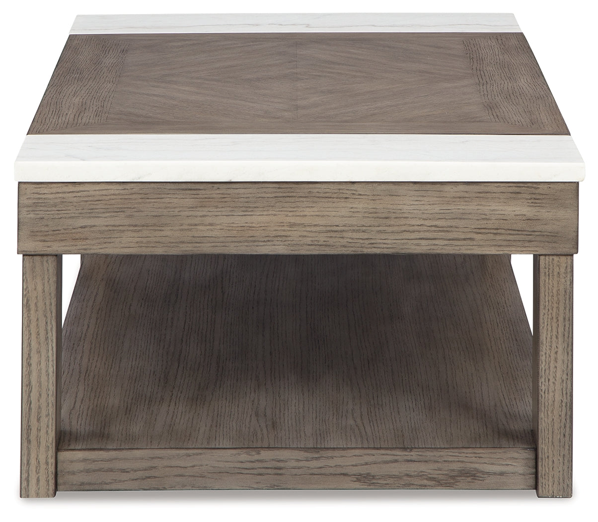 Loyaska Grayish Brown/White Lift-Top Coffee Table - T854-9 - Luna Furniture