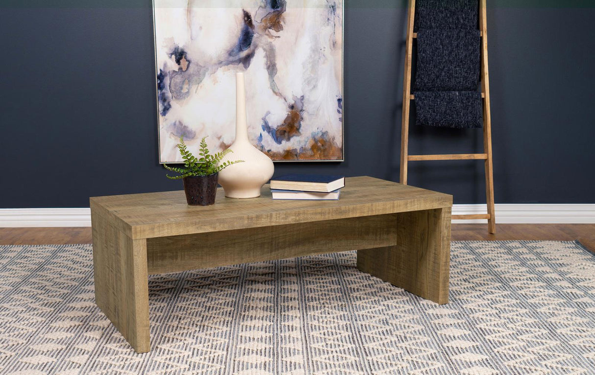 Lynette Mango Rectangular Engineered Wood Coffee Table from Coaster - Luna Furniture