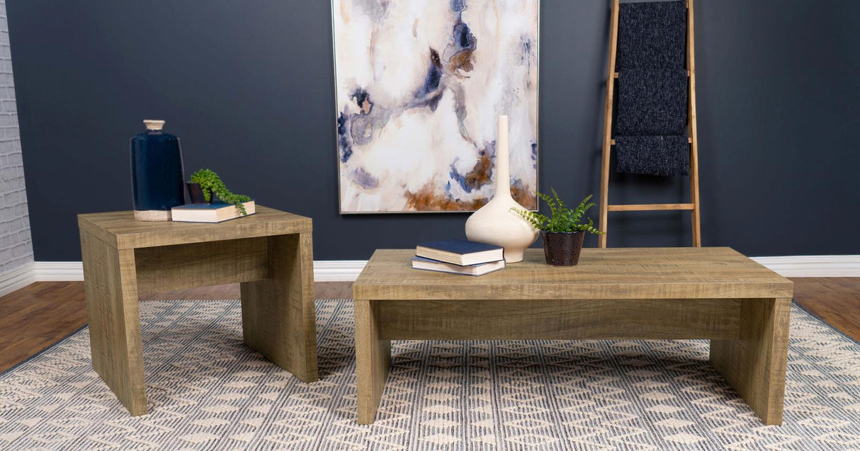 Lynette Mango Rectangular Engineered Wood Coffee Table from Coaster - Luna Furniture