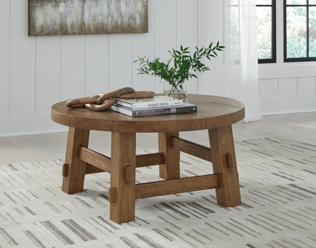 Mackifeld Warm Brown Coffee Table - T724-8 - Luna Furniture