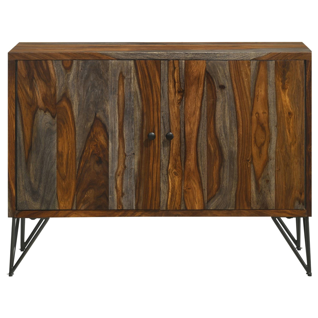 Macon Sheesham Gray 2-Door Accent Cabinet from Coaster - Luna Furniture