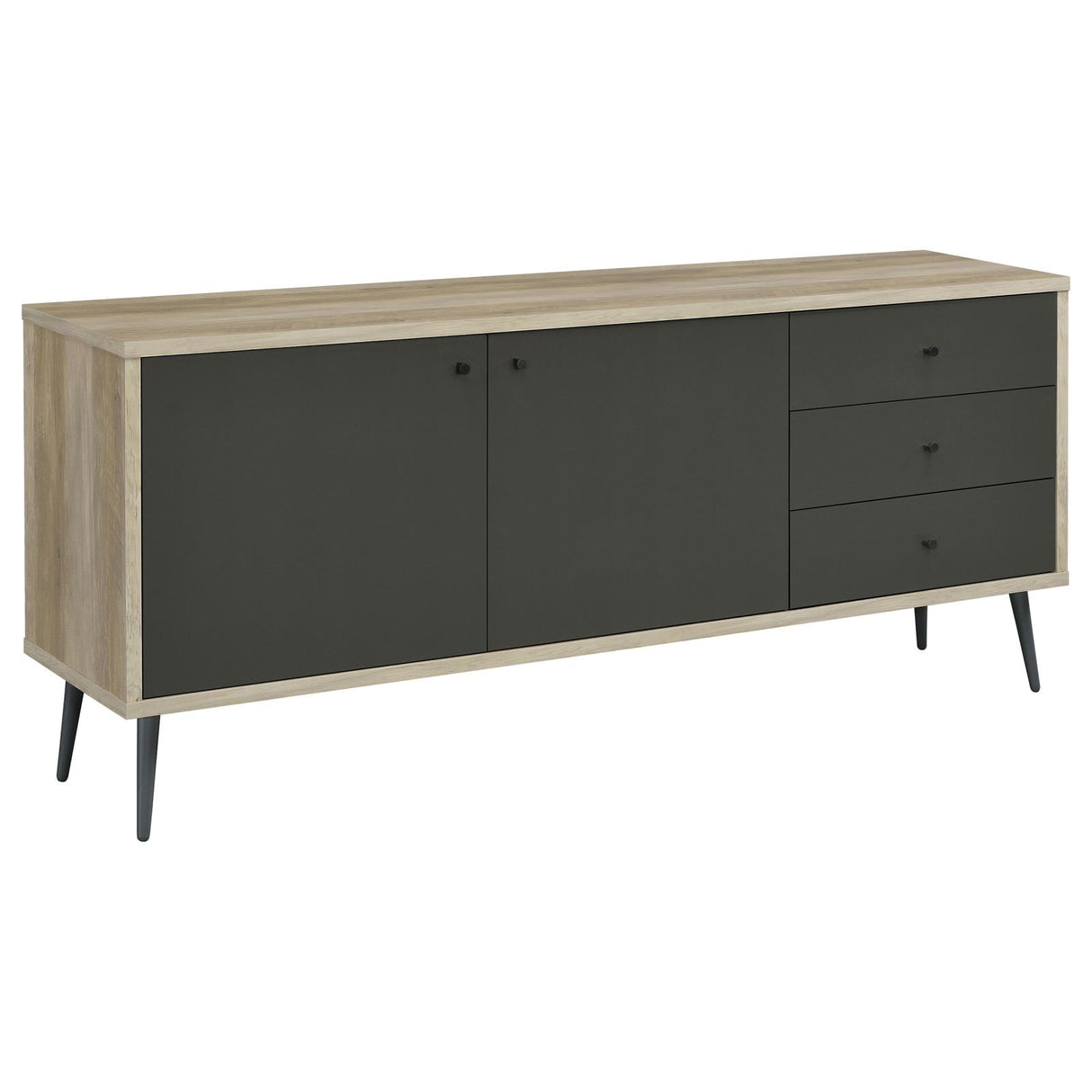 Maeve Gray and Antique Pine 2-Door Engineered Wood Accent Cabinet from Coaster - Luna Furniture