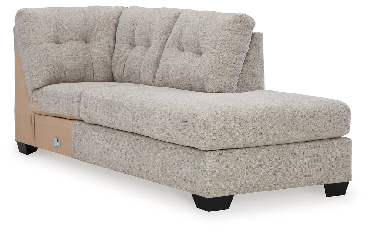 Mahoney Pebble Right-Arm Facing Corner Chaise from Ashley Furniture - Luna Furniture