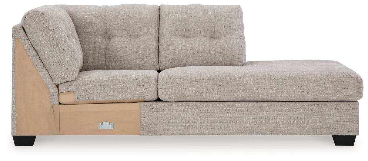 Mahoney Pebble Right-Arm Facing Corner Chaise from Ashley Furniture - Luna Furniture