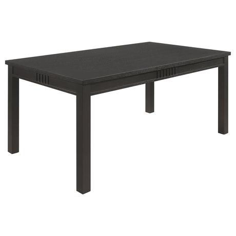 Marbrisa 5-piece Rectangular Dining Table Set Matte Black - 123071-S5 - Luna Furniture