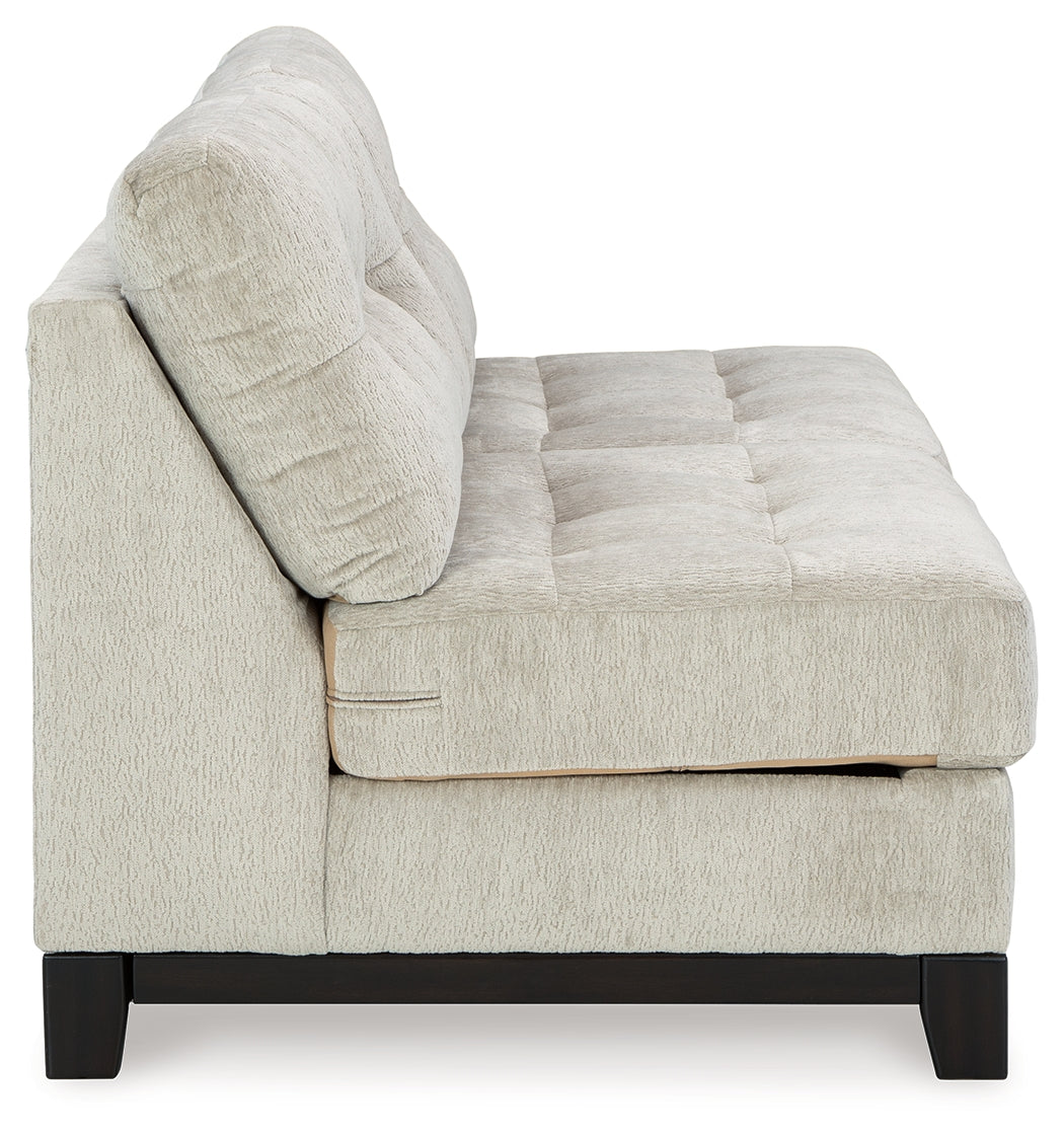 Maxon Place Stone Armless Loveseat from Ashley - Luna Furniture