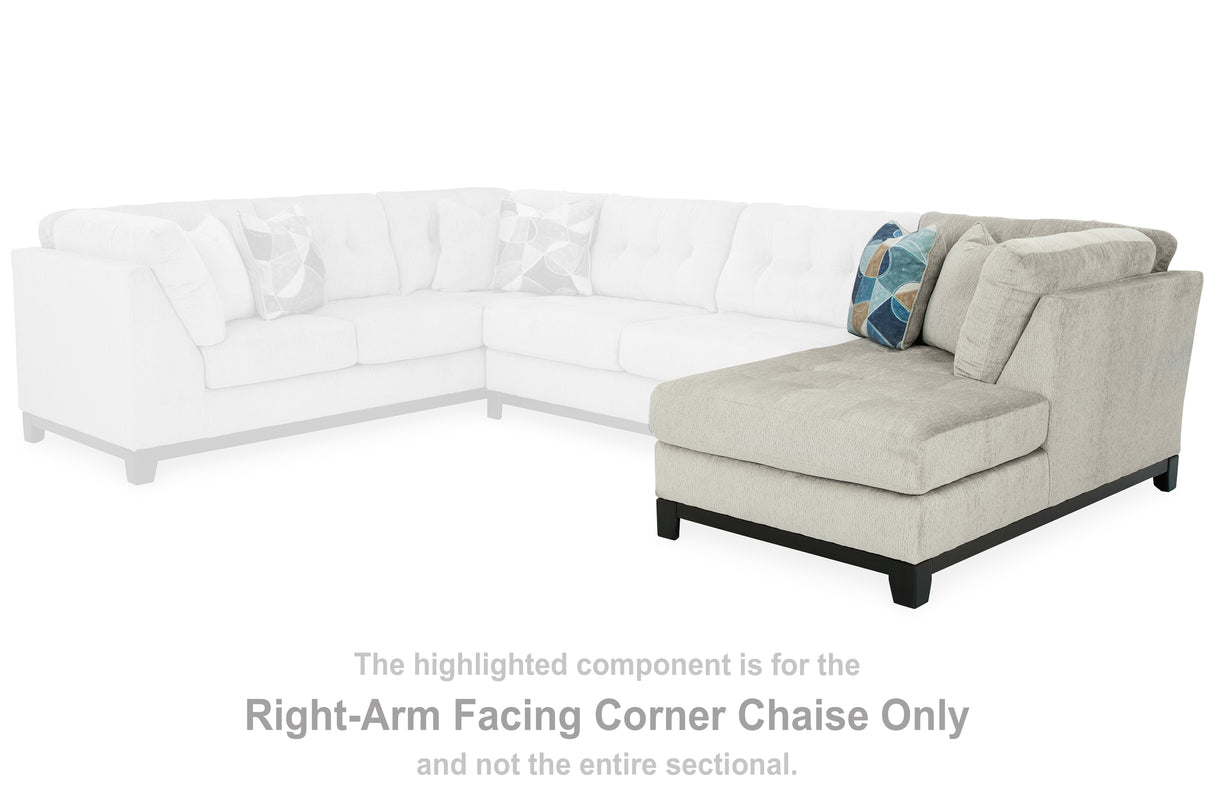 Maxon Place Stone Right-Arm Facing Corner Chaise from Ashley - Luna Furniture