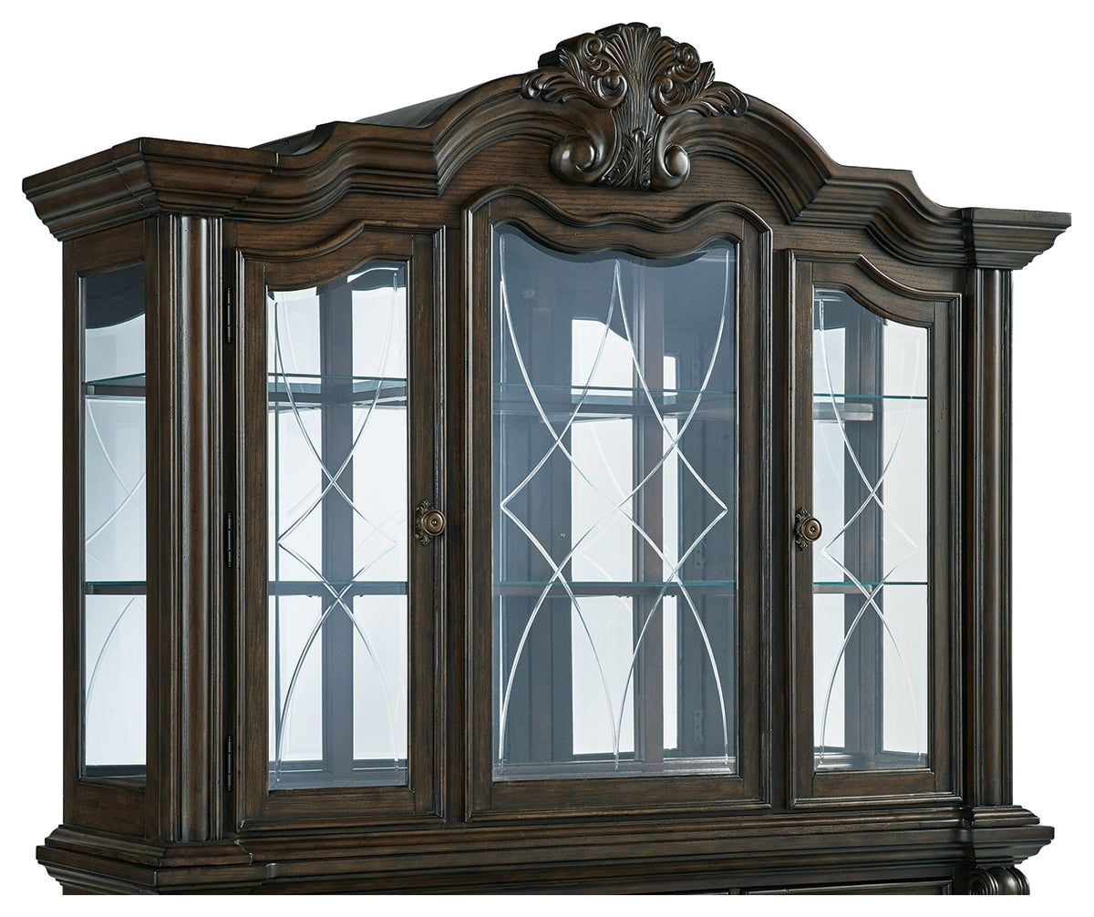 Maylee Dark Brown Dining Hutch from Ashley - Luna Furniture