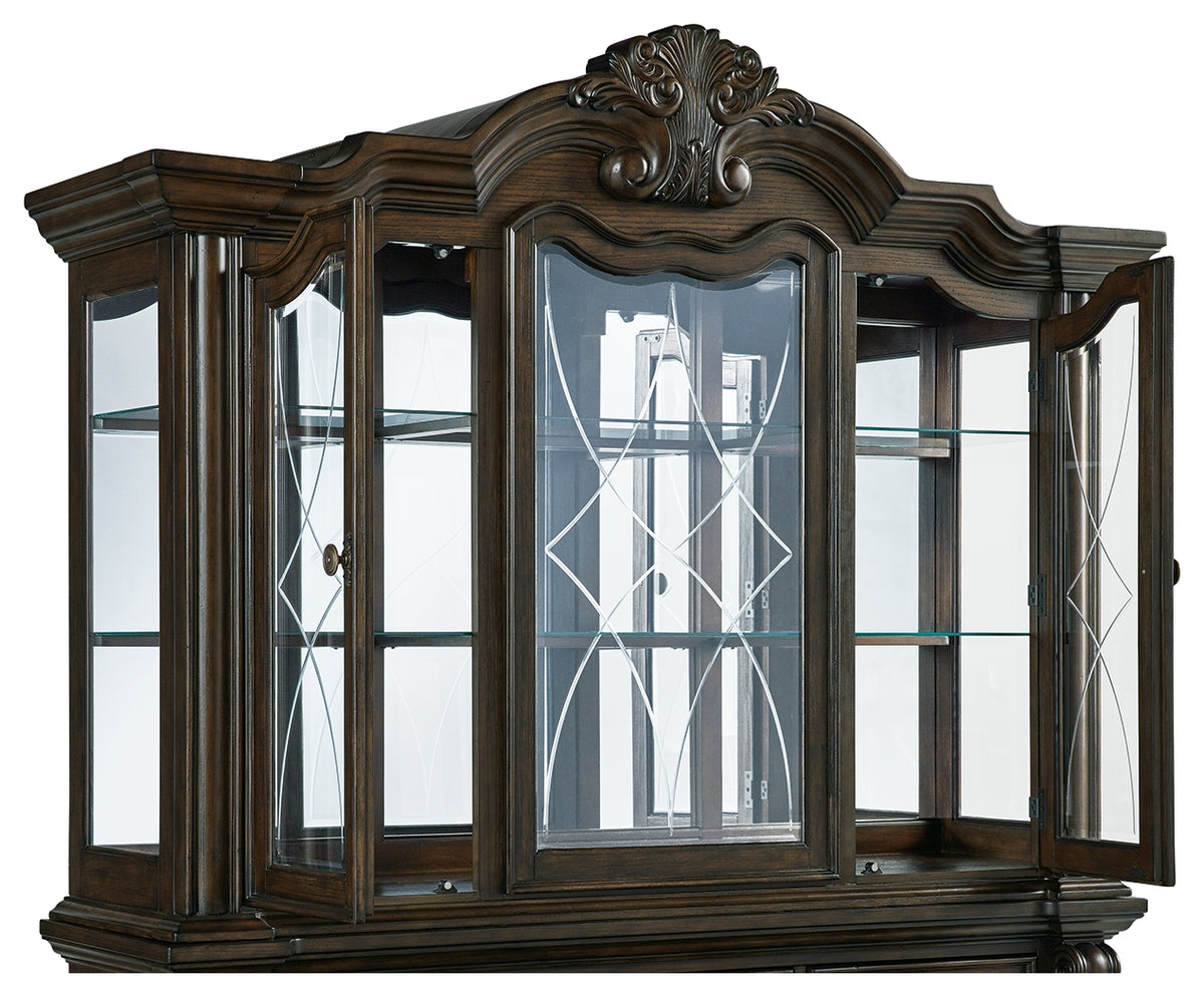 Maylee Dark Brown Dining Hutch from Ashley - Luna Furniture