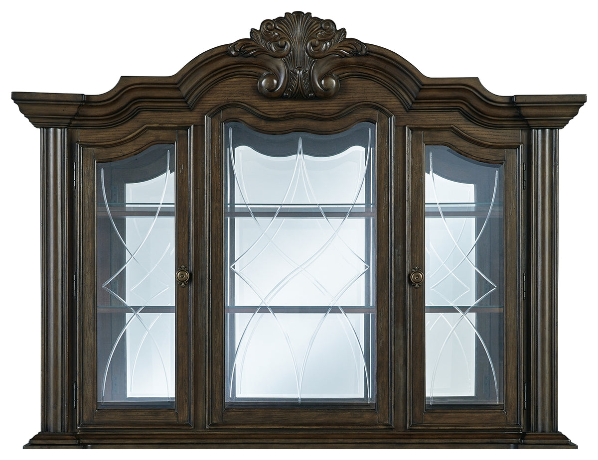 Maylee Dark Brown Dining Hutch from Ashley - Luna Furniture