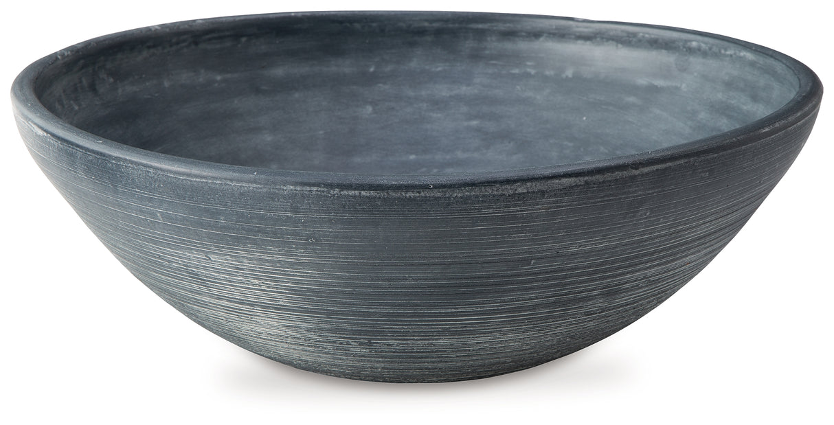 Meadie Distressed Blue Bowl from Ashley - Luna Furniture